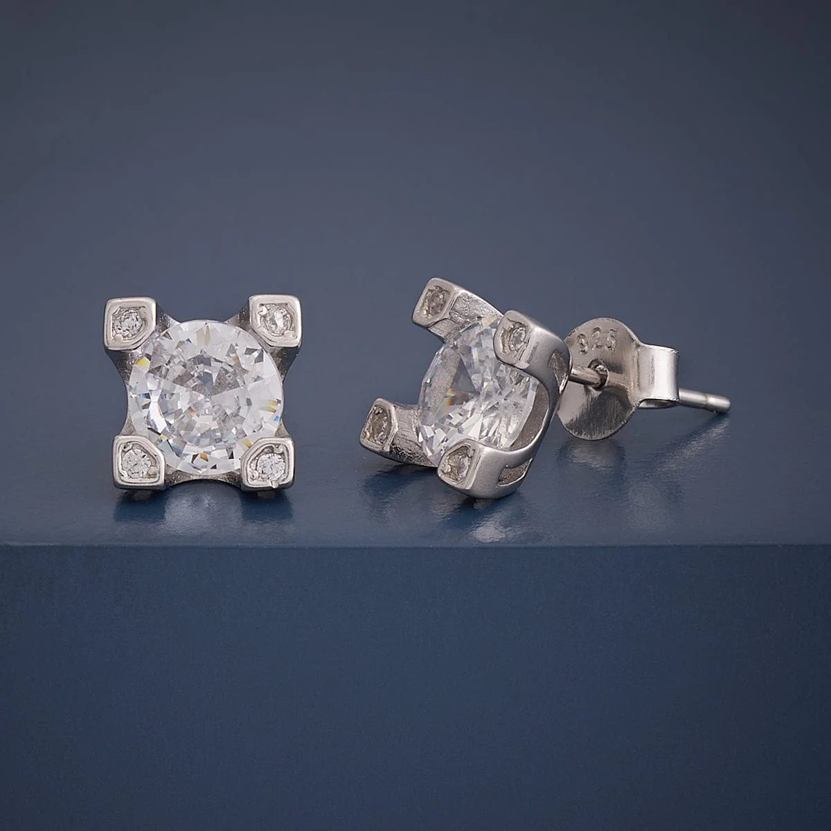 92.5 Silver Earring 164304 - Image 4