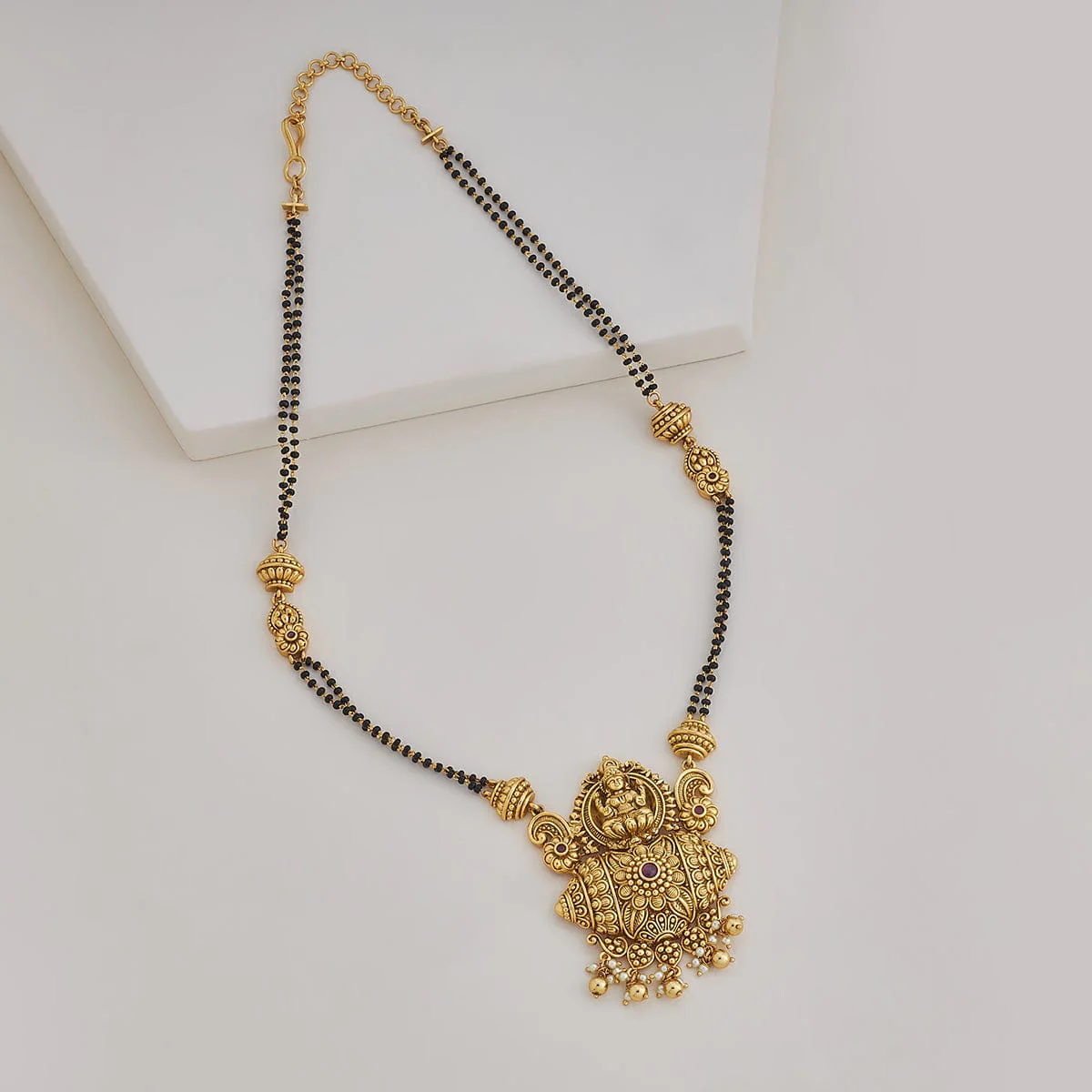 92.5 Silver Temple Mangalsutra 152844 - Image 3