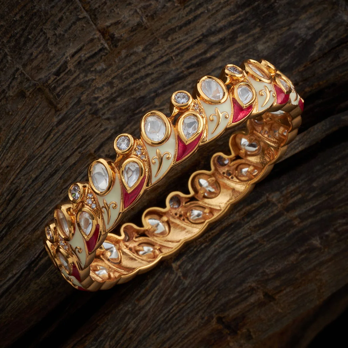 Kundan Bangle 158524 - Image 5