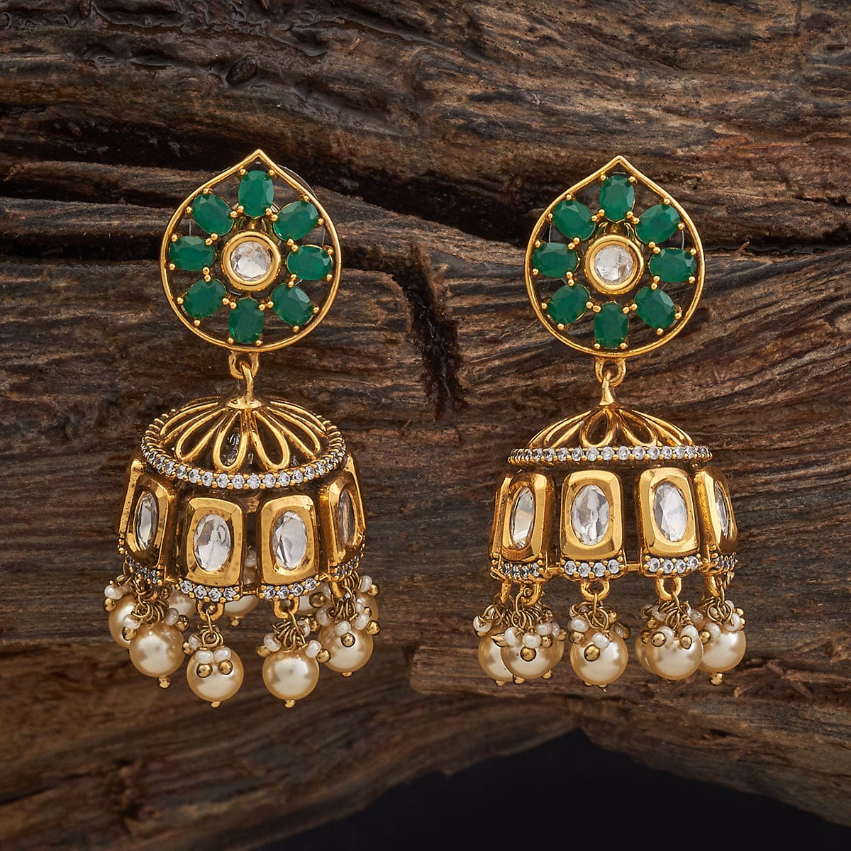 Kundan Earring 182296 - Image 4