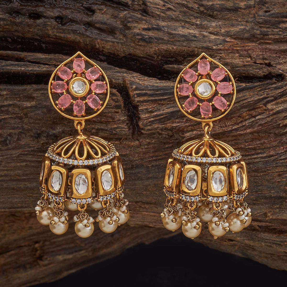 Kundan Earring 182296 - Image 5