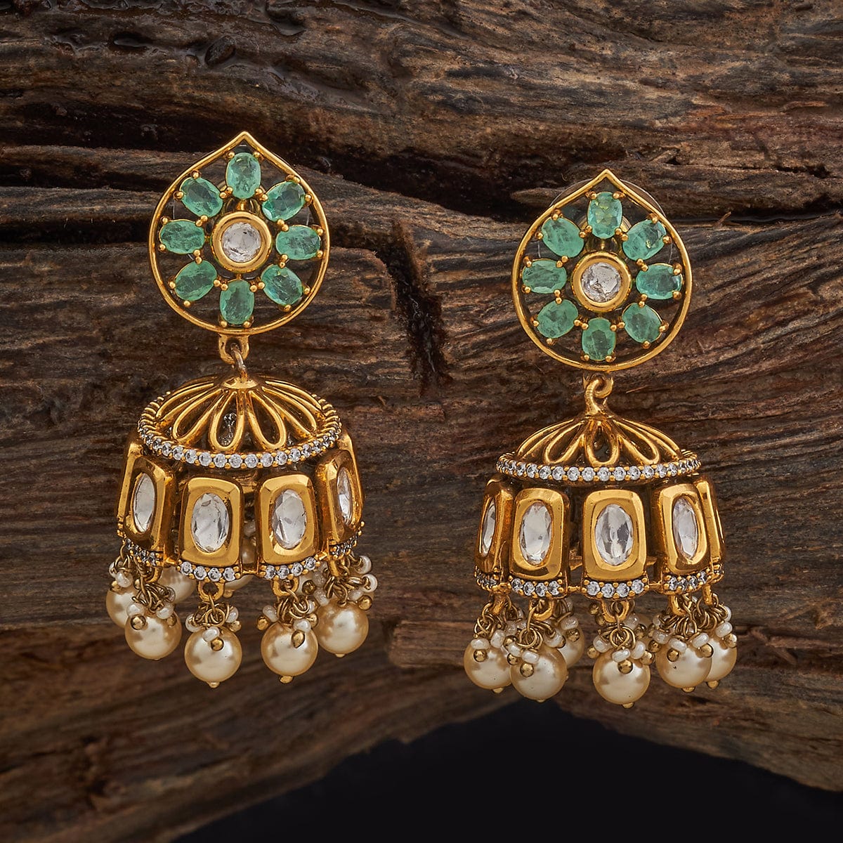 Kundan Earring 182296 - Image 7