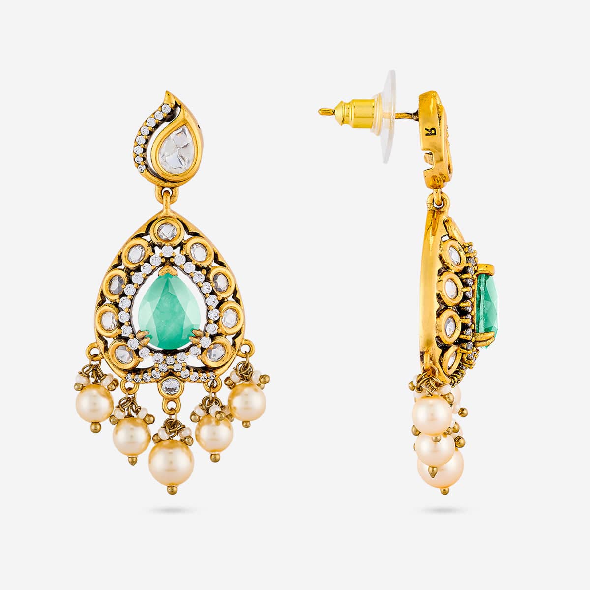Kundan Earring 195205 - Image 10