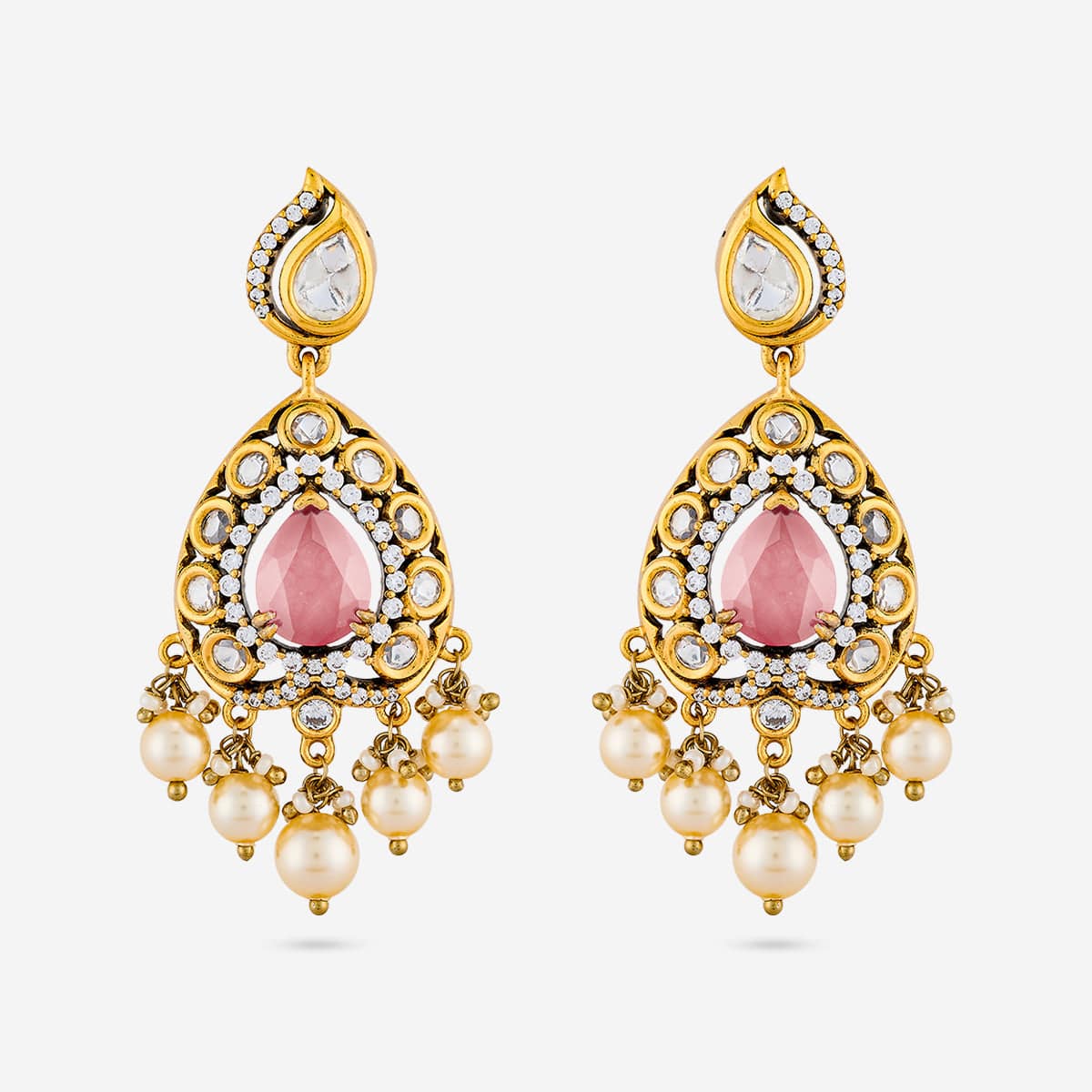 Kundan Earring 195205 - Image 4
