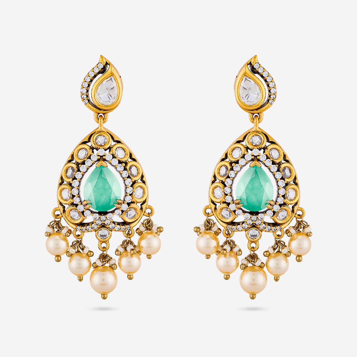 Kundan Earring 195205 - Image 7