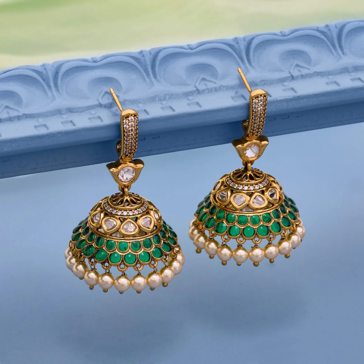 Kundan Earring 196888 - Image 5