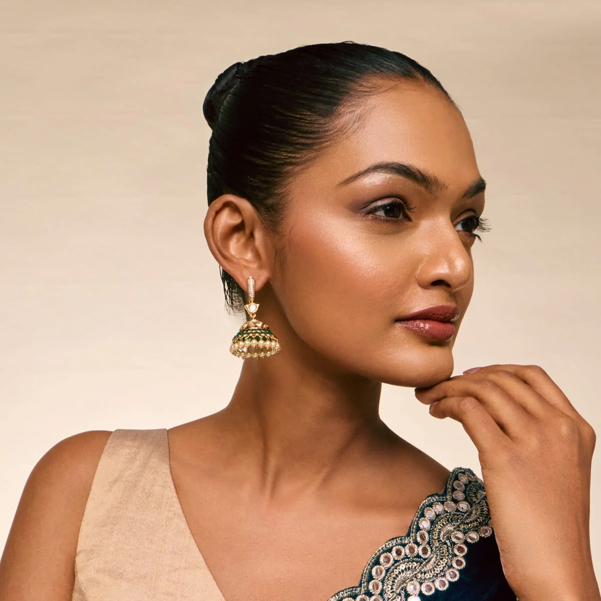 Kundan Earring 196888 - Image 6