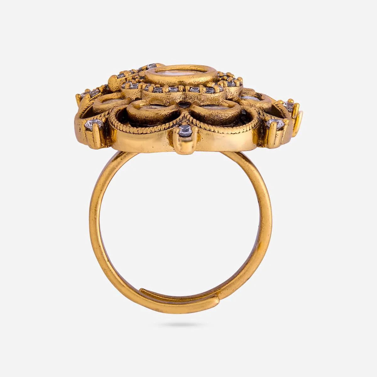 Kundan Finger Ring 196895 - Image 5