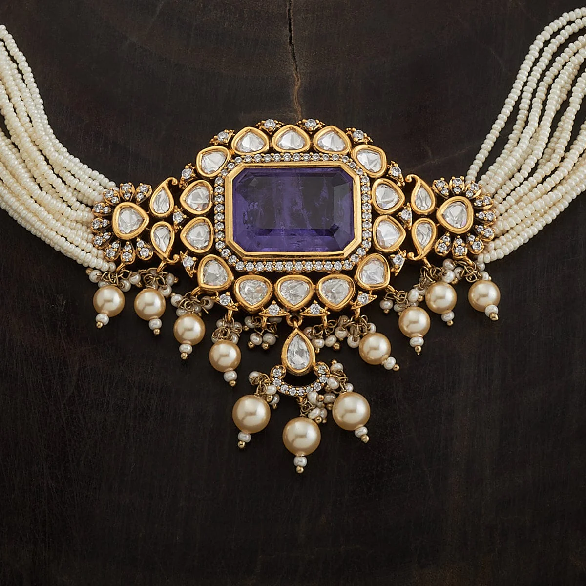 Kundan Necklace 149233 - Image 11
