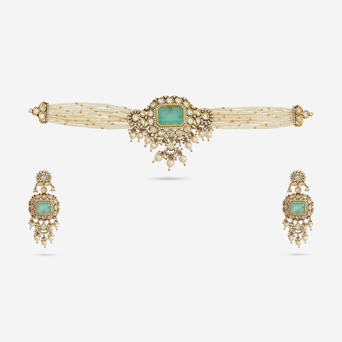 Kundan Necklace 149233 - Image 12