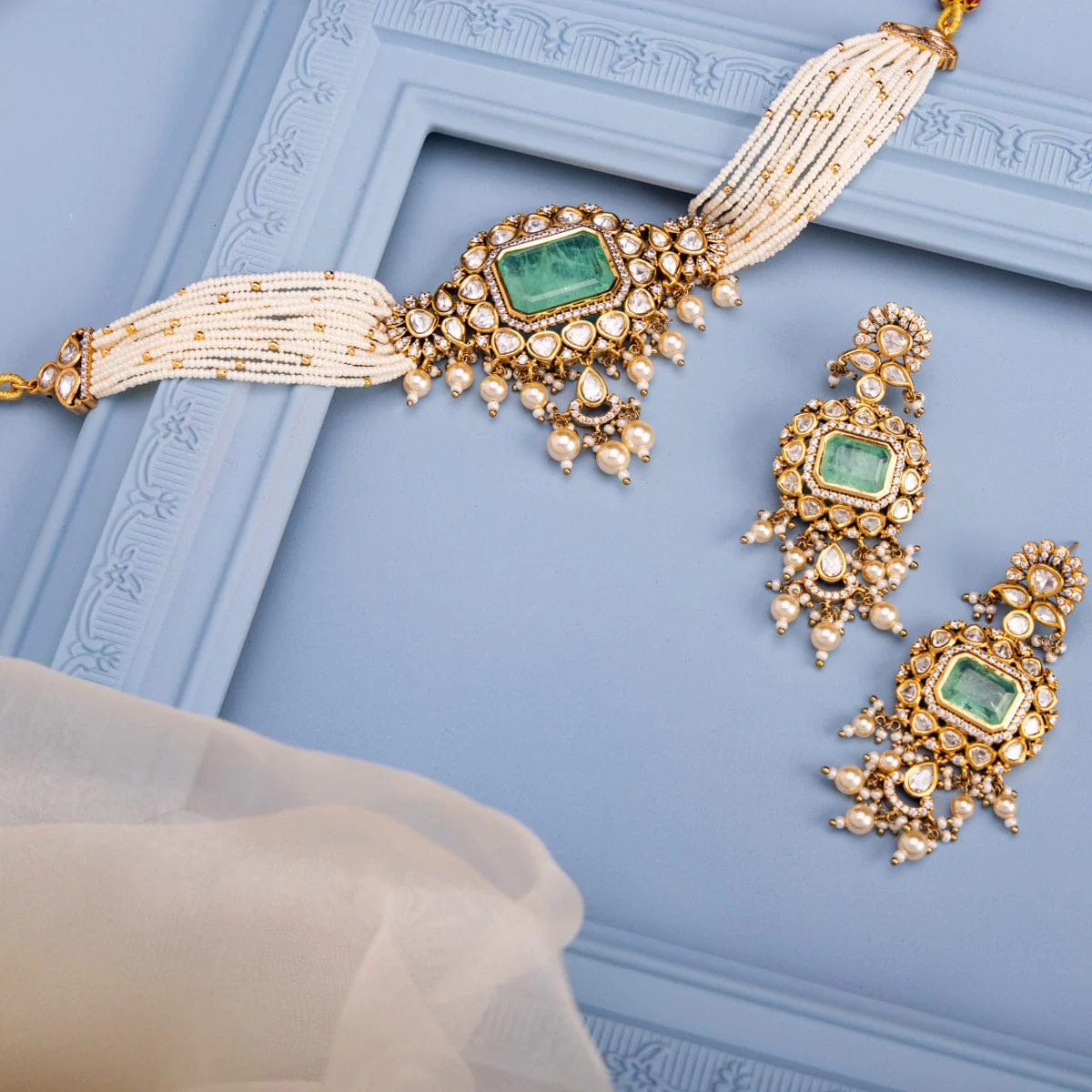 Kundan Necklace 149233 - Image 13