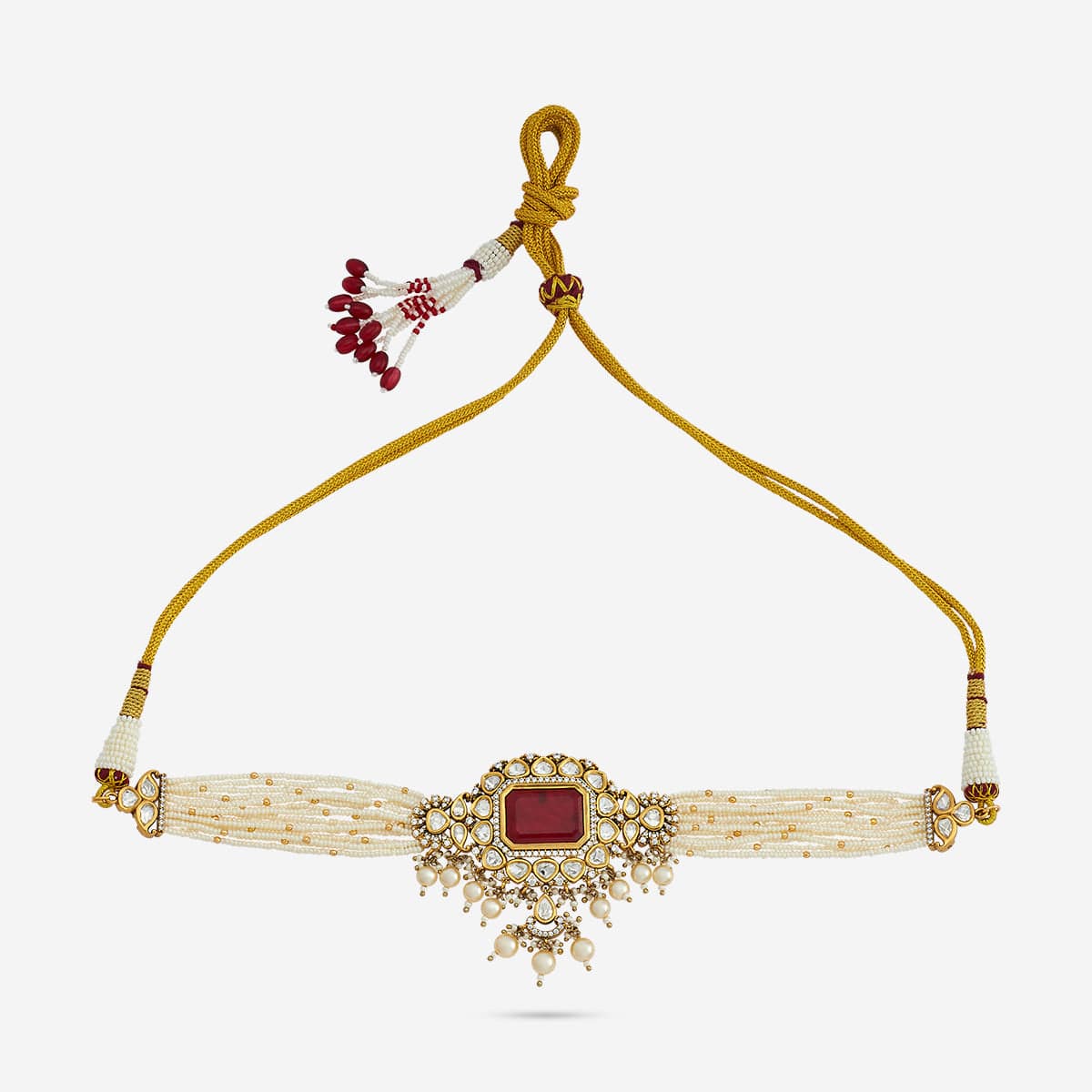 Kundan Necklace 149233 - Image 19