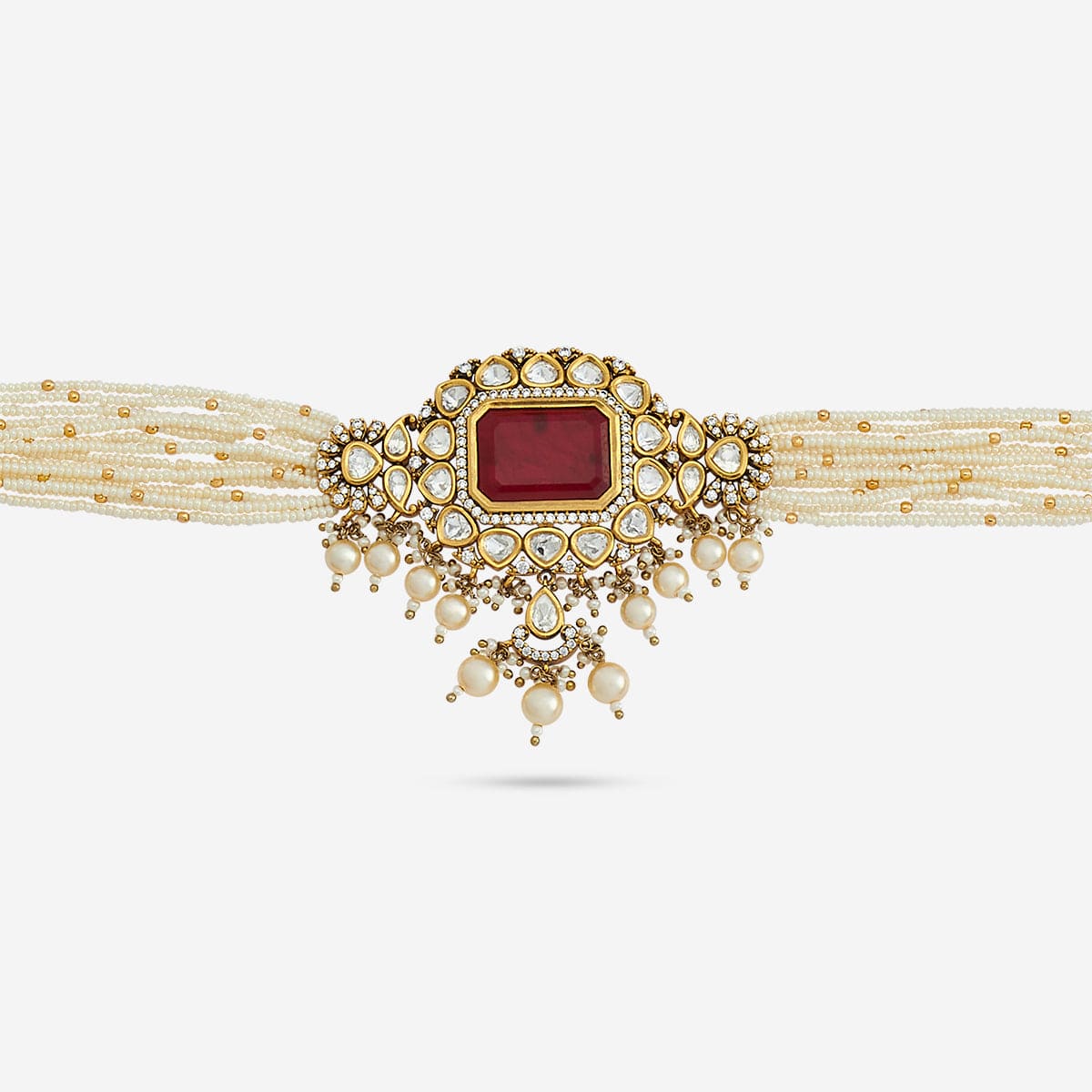 Kundan Necklace 149233 - Image 20