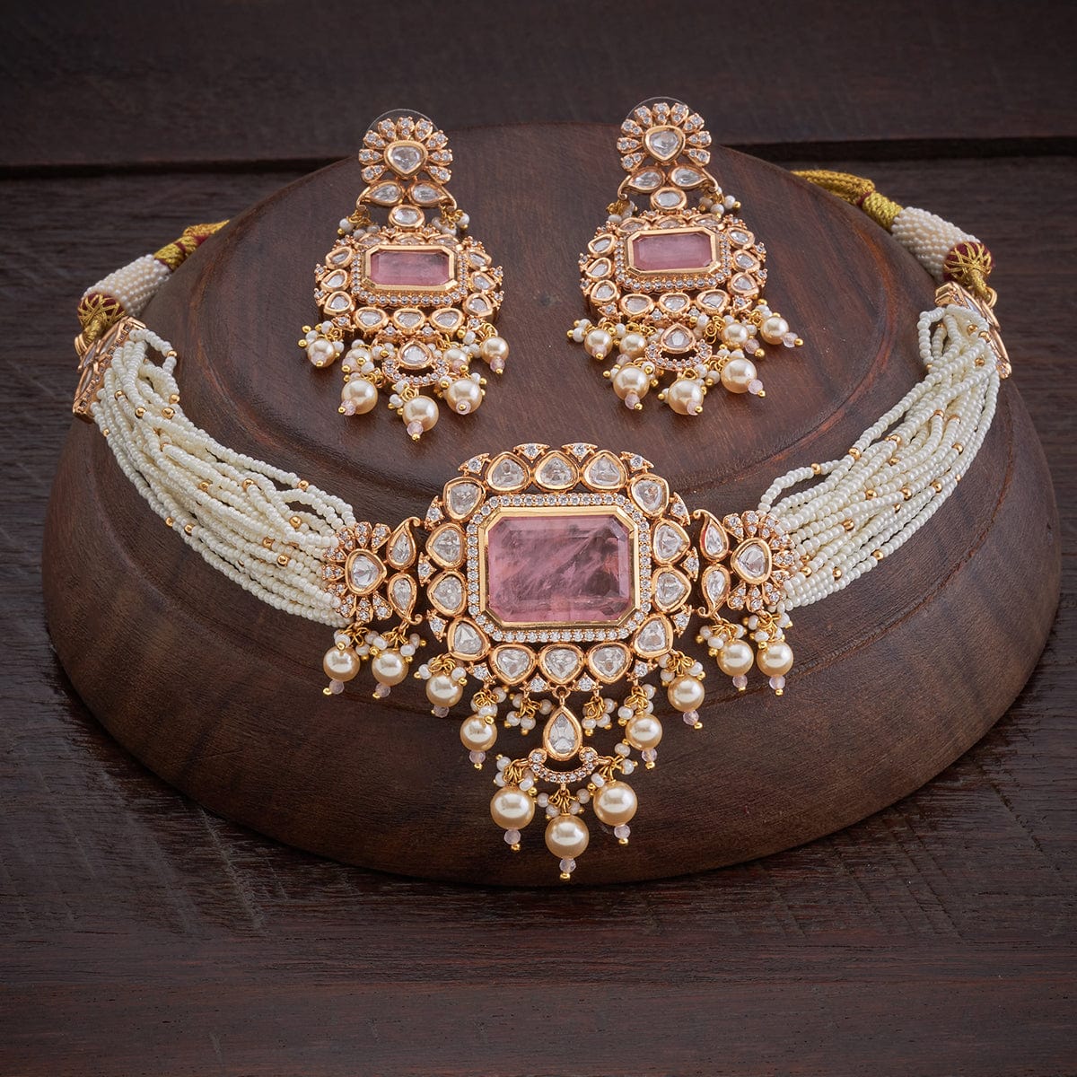 Kundan Necklace 149233 - Image 22