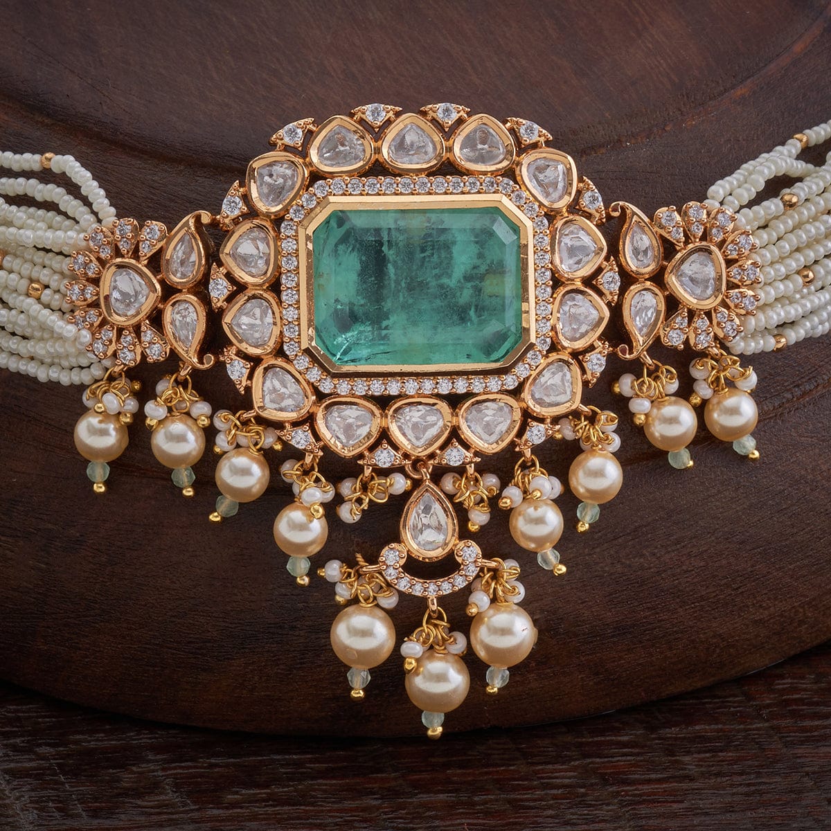 Kundan Necklace 149233 - Image 25