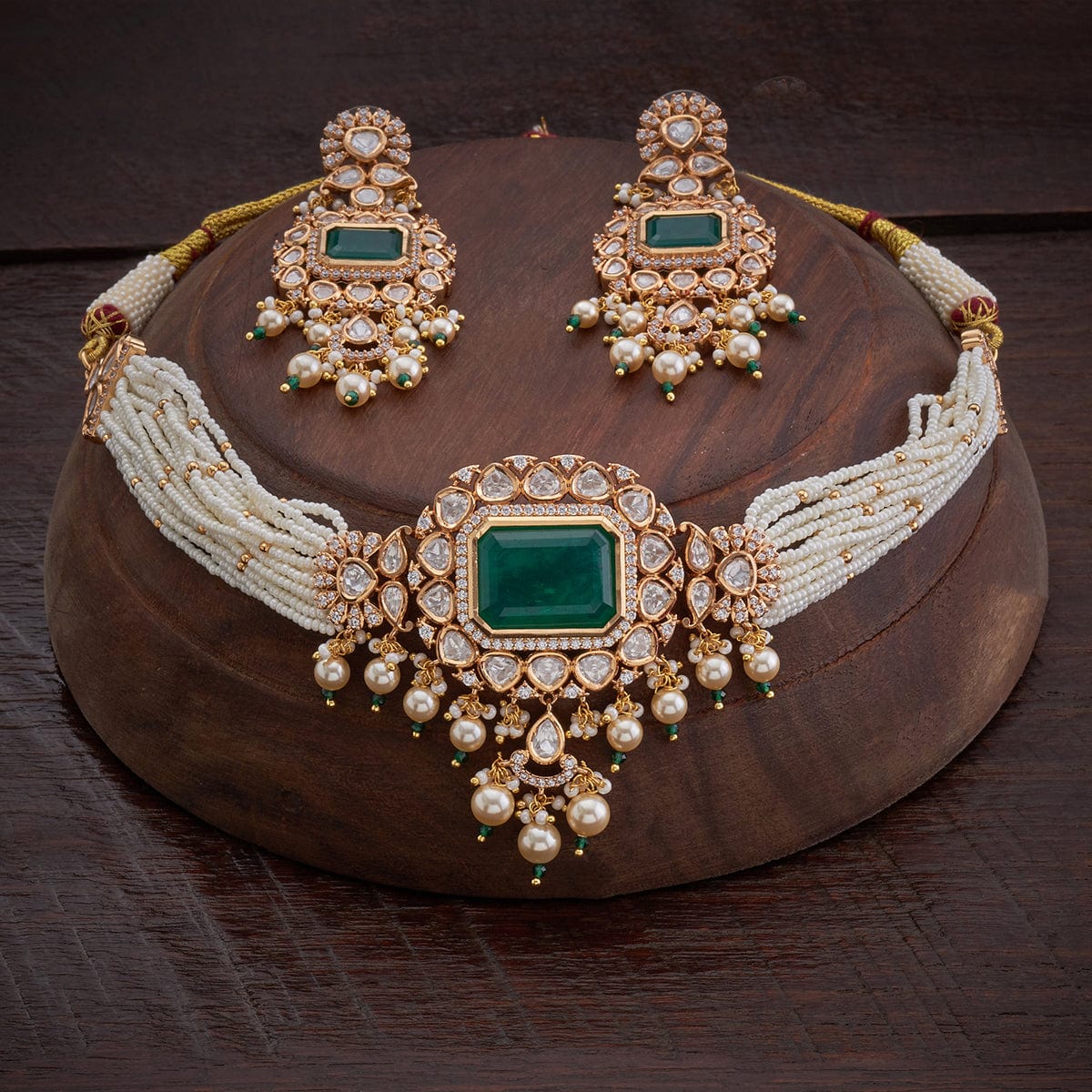 Kundan Necklace 149233 - Image 28