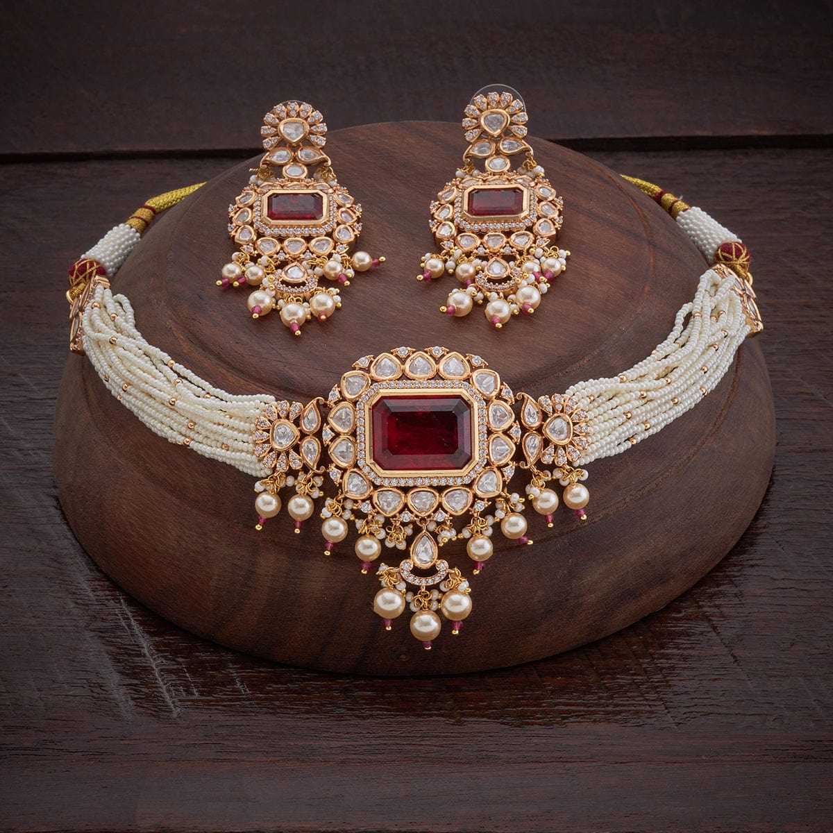 Kundan Necklace 149233 - Image 30