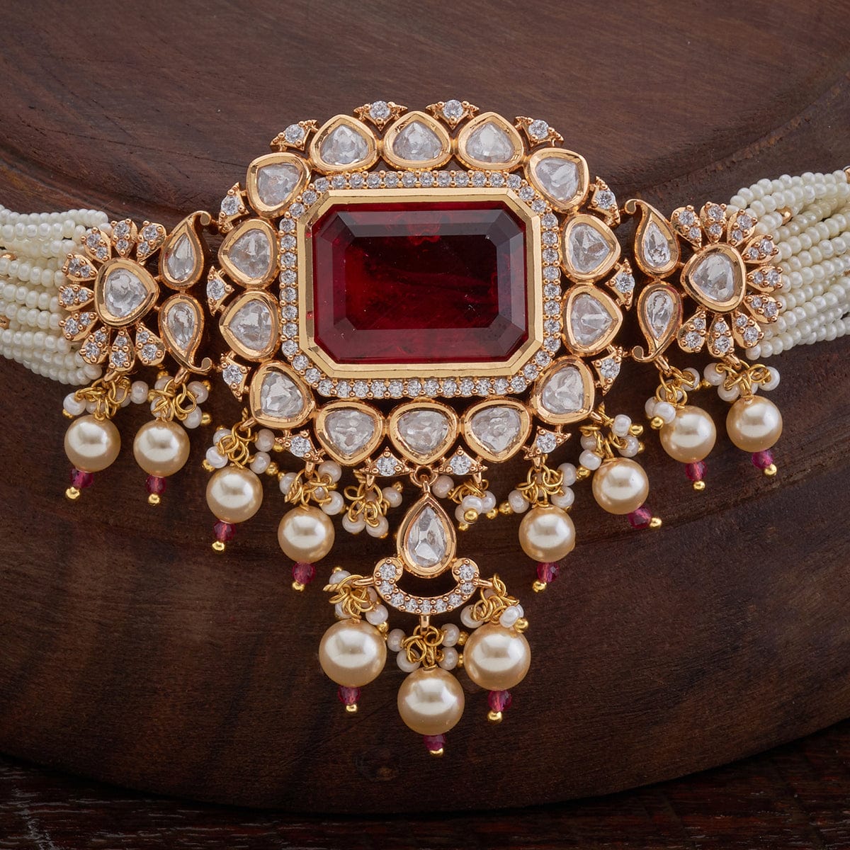 Kundan Necklace 149233 - Image 31