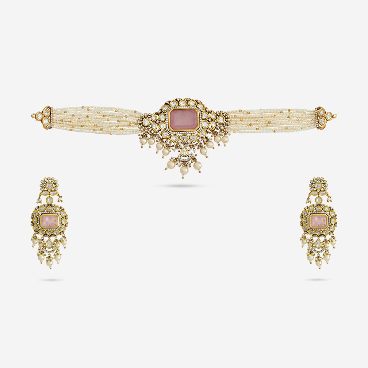 Kundan Necklace 149233 - Image 6