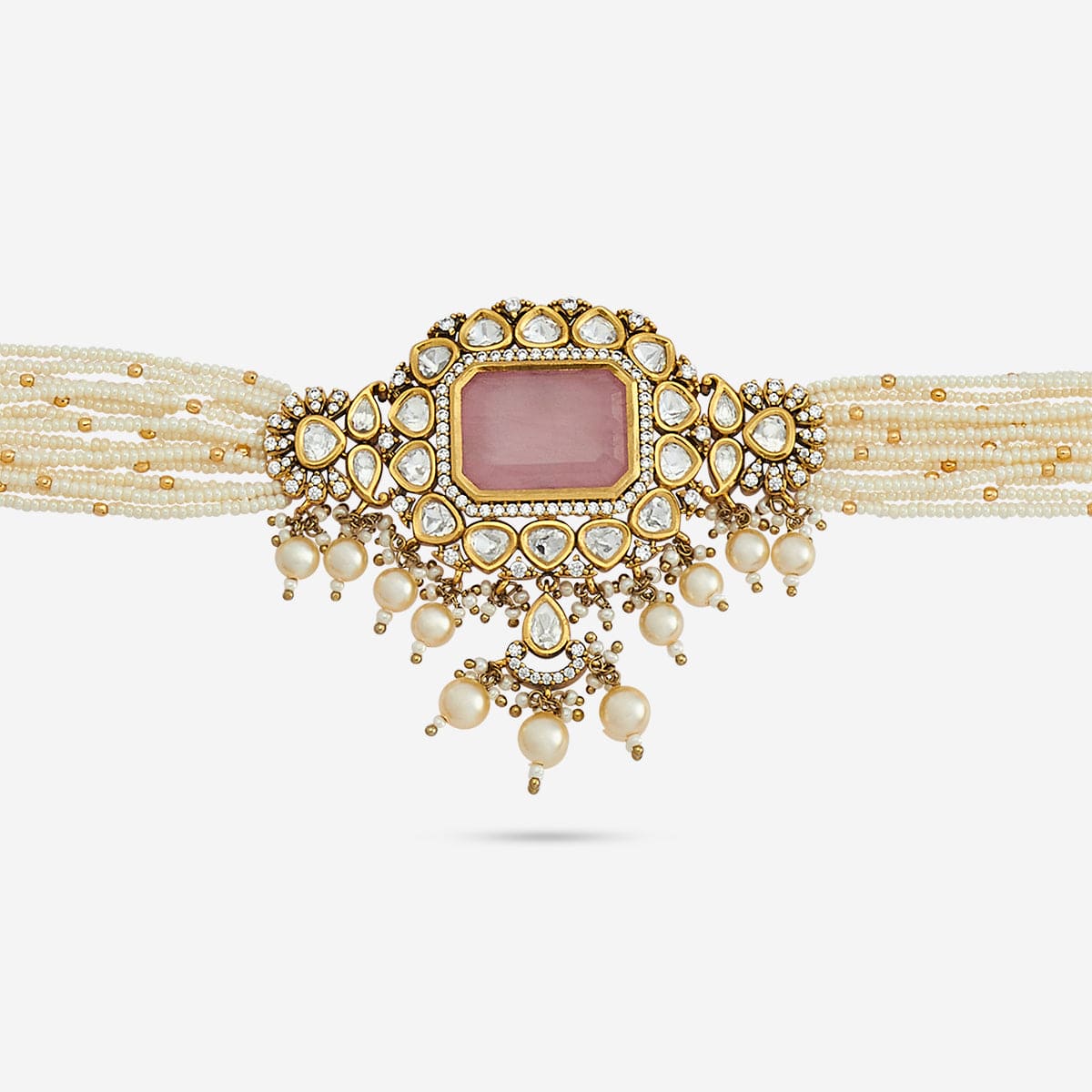 Kundan Necklace 149233 - Image 8