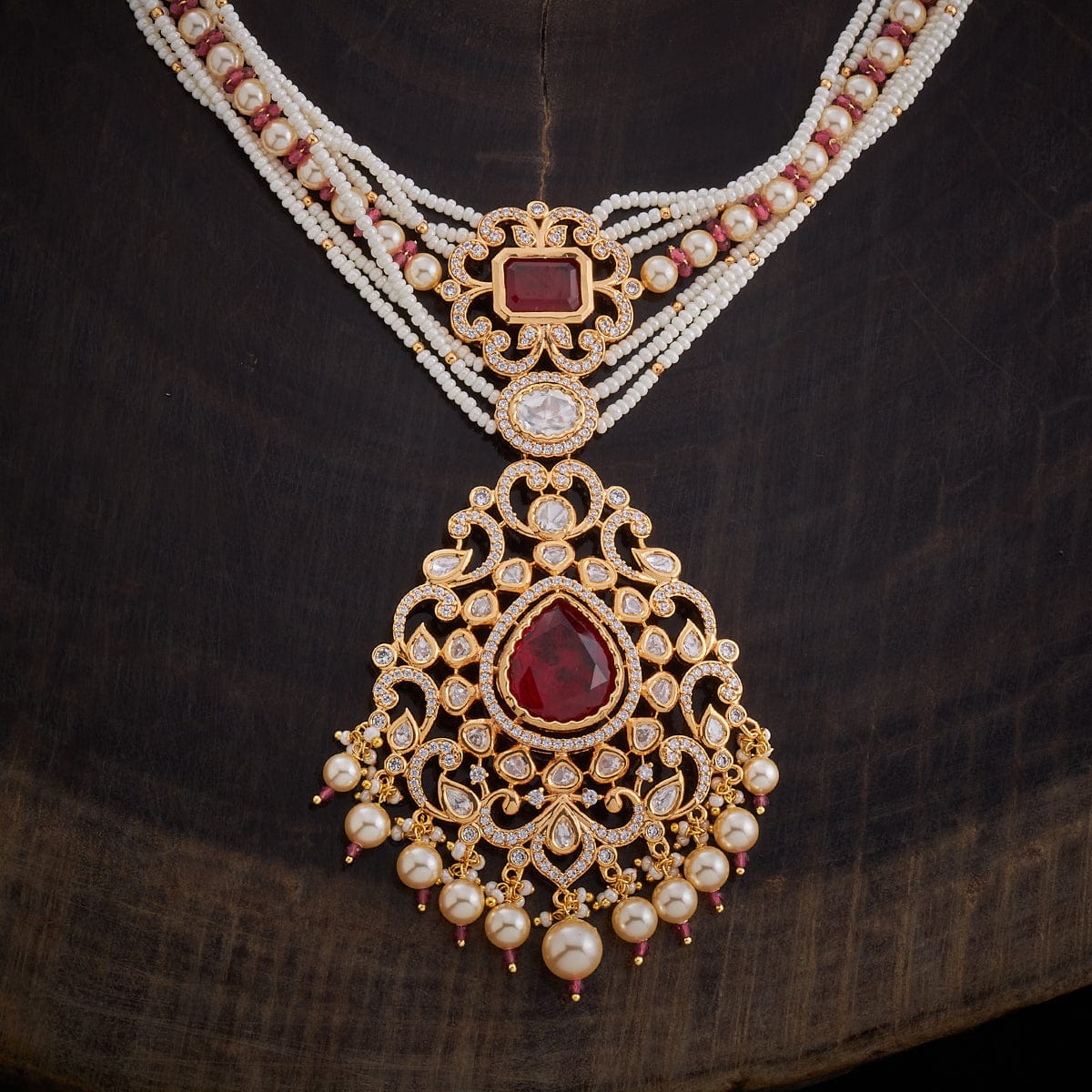 Kundan Necklace 161698 - Image 14
