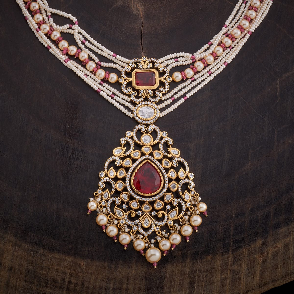 Kundan Necklace 161698 - Image 18