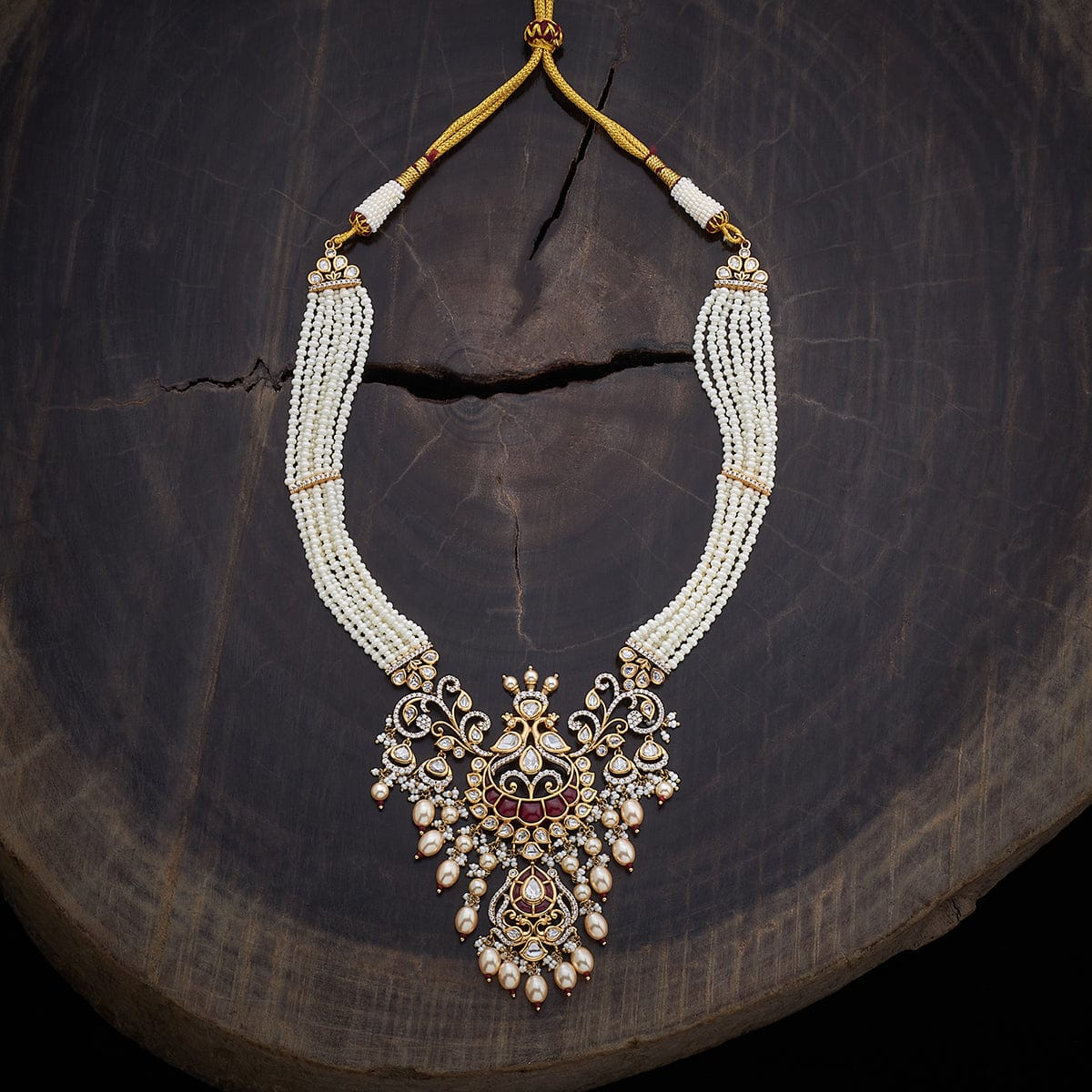Kundan Necklace 164013 - Image 4